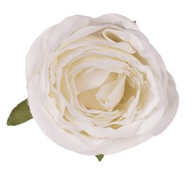 Anglická ruža hodvábny kvet, priemer 5,5 cm - Biely
