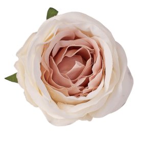 Anglická ruža hodvábny kvet, priemer 5,5 cm - Hnedobiely