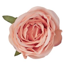   Anglická ruža hodvábny kvet, priemer 5,5 cm - Tmavošampanský