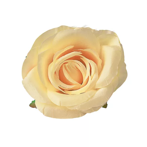 Ruža hodvábny kvet, priemer 10 cm - Krémový