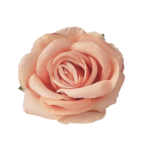 Ruža hodvábny kvet, priemer 10 cm - Pastelovo oranžový