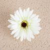 Gerbera hodvábny kvet, priemer 9 cm – Zelenobiely