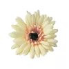 Gerbera hodvábny kvet, priemer 9 cm - Krémový