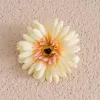 Gerbera hodvábny kvet, priemer 9 cm - Krémový