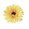 Gerbera hodvábny kvet, priemer 9 cm - Žltý