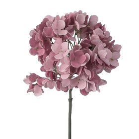 Hortenzia hodvábna stonka, výška 35 cm - Tmavoružový