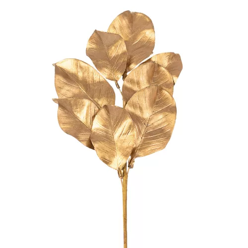 Dekoratívna vetva so zlatými listami, výška 62 cm