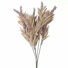 Dekoratívna umelá kytica, výška 39,5 cm - Hnedofialová