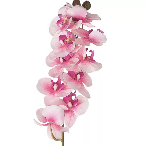 Real touch orchidea vetva, výška 72 cm - Svetloružový
