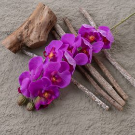 Real touch orchidea vetva, výška 72 cm - Fialový
