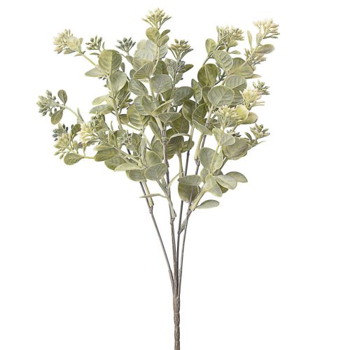 Umelá rastlina kytica, výška 38 cm - Svetlozelená