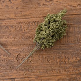 Vetva s bobuľami, výška 39 cm - Zelená