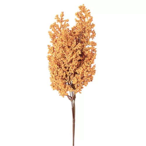 Vetva s bobuľami, výška 39 cm - Oranžová