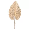 Dekoratívny dierovaný list, výška 55 cm - Zlatý