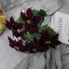 Vianočná ruža kytica, výška 36 cm – Bordová