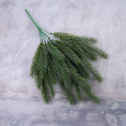Ihličnatá dekoratívna vetva, výška 41 cm – Tmavozelená