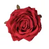 Hodvábna hlava ruže, 9cm - Červená