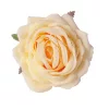 Hodvábna hlava ruže, 9cm - Žltá