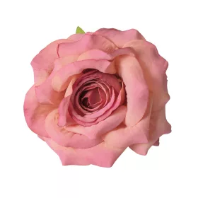 Hodvábna hlava ruže, 8cm - Tmavoružová