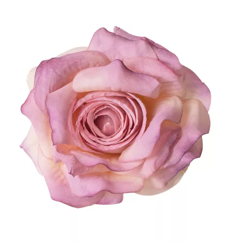 Hodvábna hlava ruže, 8cm - Svetlofialová