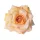 Hodvábna hlava ruže, 8cm - Svetlooranžová