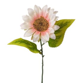 Hodvábna kytica slnečnice, 37cm - Ecru