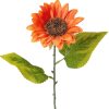 Hodvábna kytica slnečnice, 37cm - Oranžová