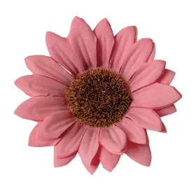 Hodvábna hlava slnečnice, 10cm - Tmavoružová