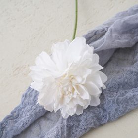 Hodvábna stonka dahlie, 28.5cm - Ecru