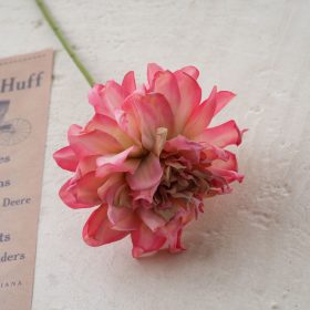 Hodvábna stonka dahlie, 28.5cm - Tmavoružová