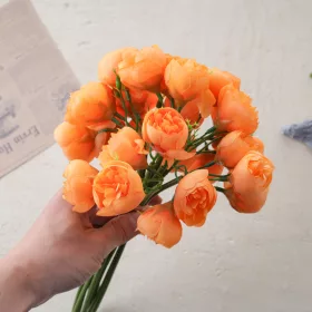 Hodvábny zväzok iskerníka, 32cm - Oranžová