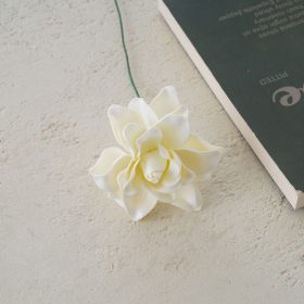 Hodvábna stonka gardénie, 24cm - Ecru