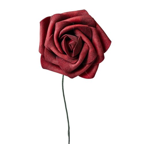 Hodvábna stonka ruže, 23cm - Bordová