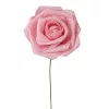 Hodvábna stonka ruže, 23cm - Ružová