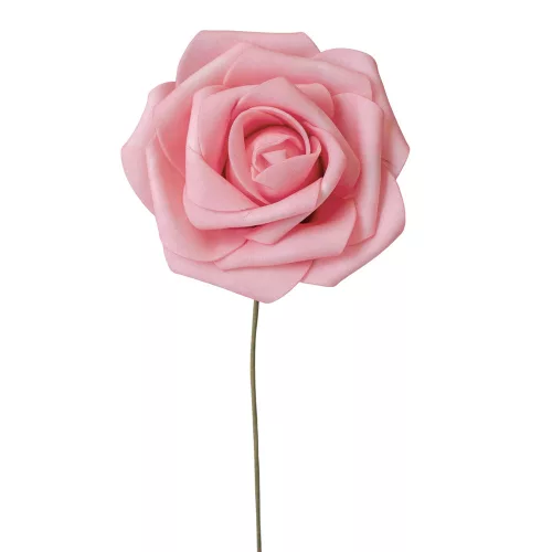 Hodvábna stonka ruže, 23cm - Ružová