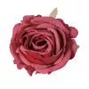 Hodvábna hlava ruže, 9cm - Bordová