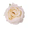 Hodvábna hlava ruže, 9cm - Krémová