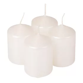 Adventná sada sviečok, 5.5 x 4cm - Perleťová biela