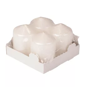 Adventná sada sviečok, 5.5 x 4cm - Perleťová biela