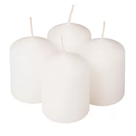 Adventná sada sviečok, 5.5 x 4cm - Matná biela