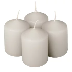 Adventná sada sviečok, 5.5 x 4cm - Matná sivá