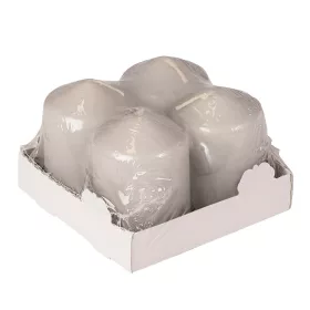 Adventná sada sviečok, 5.5 x 4cm - Matná sivá