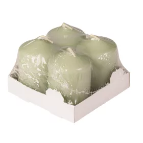 Adventná sada sviečok, 5.5 x 4cm - Matná zelená