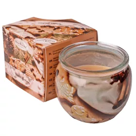   "Winter Cookies" - Vonná sviečka s vôňou perníka, v pohári