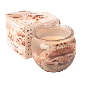   "Warm me up" - Vonná sviečka s vôňou korenenej mandule, v pohári