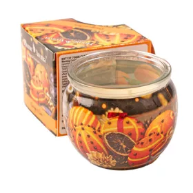 Pomaranč a klinček - vonná sviečka v pohári