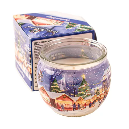 Vianočné kúzlo - vonná sviečka v pohári