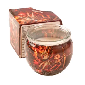 Atmosférický krb - vonná sviečka v pohári