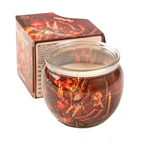 Atmosférický krb - vonná sviečka v pohári