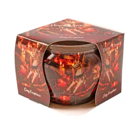 Atmosférický krb - vonná sviečka v pohári